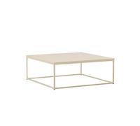 Table Basse carrée Moderne L90 cm écru