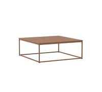 Table basse carrée moderne L90 cm marron - Oviala