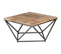 Table Basse Carrée Pivoté - INDUS - ALTOBUY Marron G