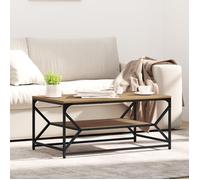 vidaXL – Table basse – Chêne artisan avec étagère – 90x50x40 cm – Bois d'ingénierie – Finition mate