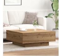 vidaXL Table basse Chêne artisanal 80×80×31 cm – fini minimaliste, style urbain