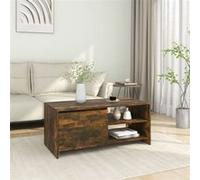 Table basse Chêne fumé 102x50x45 cm Bois d ingénierie ch G