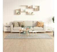 vidaXL Tables basses 2pcs Blanc brillant 50x50x40 cm Bois d'ingénierie 812721