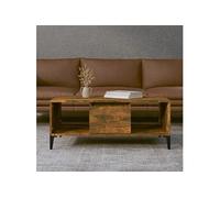 Table basse Chêne fumé 90x50x36,5 cm Bois d'ingénierie821073