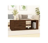Vidaxl Table Basse Chêne Marron 100x50,5x35 Cm Bois D'ingénierie Multicolore