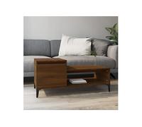 Table basse Chêne marron 100x50x45 cm Bois d'ingénierie821139