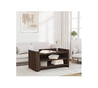 Vidaxl Table Basse Chêne Marron 100x50x50 Cm Bois D'ingénierie Marron