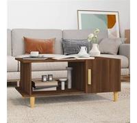 Vidaxl Table Basse Chêne Marron 90x50x40 Cm Bois D'ingénierie Marron