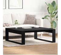vidaXL Table basse Chêne noir 100 x 100 cm – Design contemporain, montage facile
