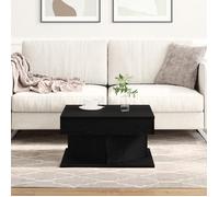 Table basse - Chêne Noir - 57x57x30 cm - Bois massif - Finition mate