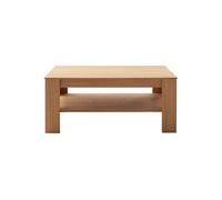 PEGANE Table Basse avec étagère Coloris chêne Sauvage - Longueur 115 × Largeur 65 × Hauteur 46 cm