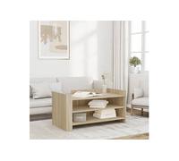 Vidaxl Table Basse Chêne Sonoma 100x50x50 Cm Bois D'ingénierie Marron