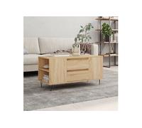 Vidaxl Table Basse Chêne Sonoma 102x44,5x50 Cm Bois D'ingénierie Multicolore