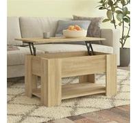 Table basse chêne sonoma 79x49x41 cm bois d ingénierie ch G