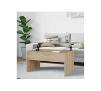 vidaXL Table basse Chêne sonoma 80x50,5x41,5 cm Bois d'ingénierie 809641