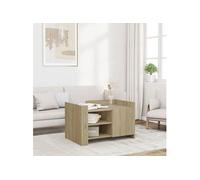 Vidaxl Table Basse Chêne Sonoma 80x50x50 Cm Bois D'ingénierie Marron
