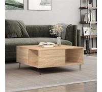 Vidaxl Table Basse Chêne Sonoma 80x80x36,5 Cm Bois D'ingénierie Multicolore