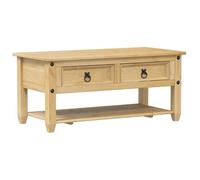 Table basse - CLOUD - avec tiroirs Corona 100x48x45 cm bois de pin massif - Pour Salon - 4002773