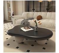 Table Basse Cloud Tables Basses pour Salon Table À Thé D'intérieur Irrégulière avec 3 Pieds en Boule Table D'appoint Moderne pour Salon Chambre,2,100 * 69 * 35CM