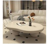 Table Basse Cloud Tables Basses pour Salon Table À Thé D'intérieur Irrégulière avec 3 Pieds en Boule Table D'appoint Moderne pour Salon Chambre,3,100 * 69 * 30CM