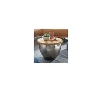 WOHNLING basse WOHNLING table basse ronde bois métal table Ø 60 cm rangement industriel