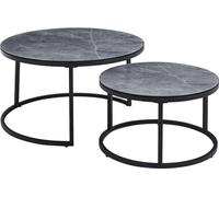 Table basse, collection MANHATTAN, avec effet marbré gris, idéale pour un salon chic