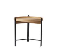 Table Basse Compose Ø50 Chêne/ Noir