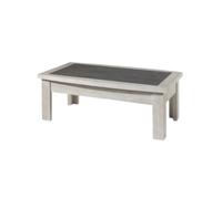 Table basse contemporaine rectangle chêne blanchi MELINDA