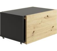 Table basse coulissante - L74,5 x H38,5 x P49,5 cm - Fabriqué en Allemagne - SLIDE