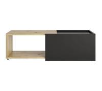 Table basse coulissante - L74,5 x H38,5 x P49,5 cm - Fabriqué en Allemagne - SLIDE