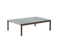 Muuto Table basse Couple 120x84x35 cm ondulée bleu pâle, chêne PxHxP 84x35x120cm