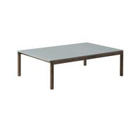 Muuto Table basse Couple 3 Plain 120x84x35 cm Pale blue-dark oiled oak