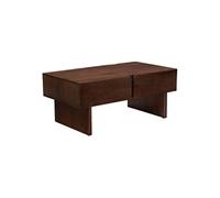 Table basse Créateur d'intérieur Nyero 2 tiroirs Bois de Manguier 109x60x46cm Marron