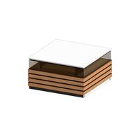 Table basse créative Rock Board pour salon, petit design carré, table d'appoint simple, table d'appoint moderne