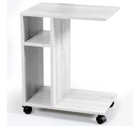 Table basse d'appoint avec support PC, canapé-lit avec bibliothèque et roulettes