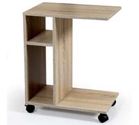 Table basse d'appoint avec support PC, canapé-lit avec bibliothèque et roulettes
