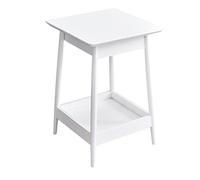 Table Basse D'Appoint Maison Table Basse Carrée pour Salon D'appoint en Bois Massif Canapé Double Chambre De Chevet Petite À Thé Chambre Moderne(C)