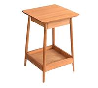 Table Basse D'Appoint Maison Table Basse Carrée pour Salon D'appoint en Bois Massif Canapé Double Chambre De Chevet Petite À Thé Chambre Moderne(D)