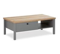 Table Basse de Bois 110x60 cm grise Beige G