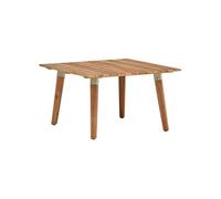 Table Basse De Jardin 60x60x36 Cm Bois Solide D'acacia