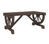 vidaXL Table basse de jardin 90x50x40 cm bois de sapin massif 365108