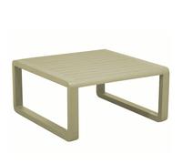 Proloisirs - Table basse de jardin en aluminium 80x80 cm Tonio sauge G