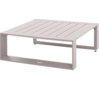 Table basse de jardin carrée ALLURE Avoine 79 x 30 cm - Aluminium traité époxy Hespéride