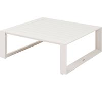 Table basse de jardin carrée ALLURE Avoine 97 x 37 cm - Aluminium traité époxy Hespéride