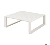 Hespéride Table basse de jardin ALLURE carrée 97 x 37 cm Aluminium traité époxy Avoine