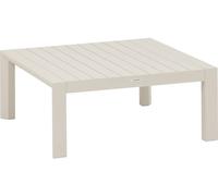 Table basse de jardin carrée ÉVASION Argile 89 x 38 cm - Aluminium traité époxy Hespéride