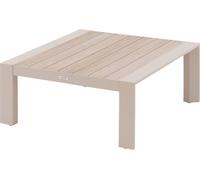 Hespéride - Table Basse de Jardin Carrée Evasion Argile - 87 x 87 x 38 cm - Aluminium Traité Epoxy Antirouille