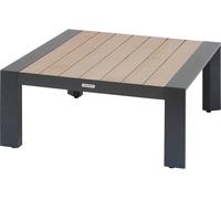 Hespéride - Table Basse de Jardin carrée évasion Graphite et Honey 87 x 87cm en Aluminium