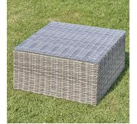 Table basse de jardin carrée Mooréa Terre d'ombre - Terre d'ombre - Hespéride