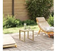 Table basse de jardin carrée vidaXL 40x40x36 cm - pin traité beige